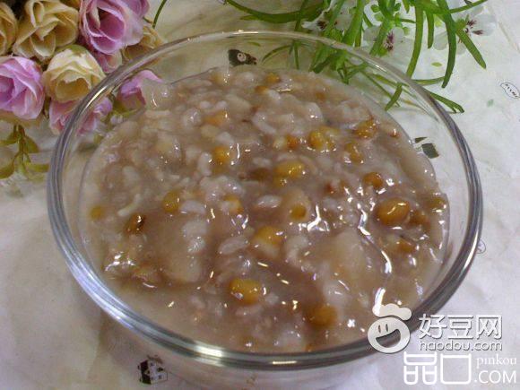 雪耳绿豆粥