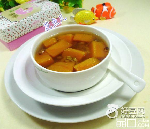 冰镇南瓜绿豆汤