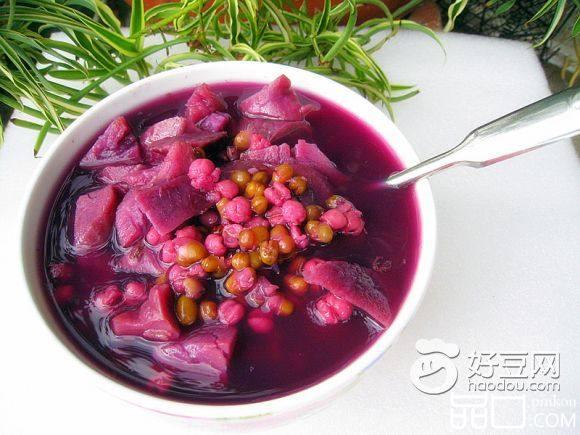 绿豆薏米紫薯汤