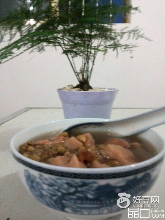 莲藕绿豆粥