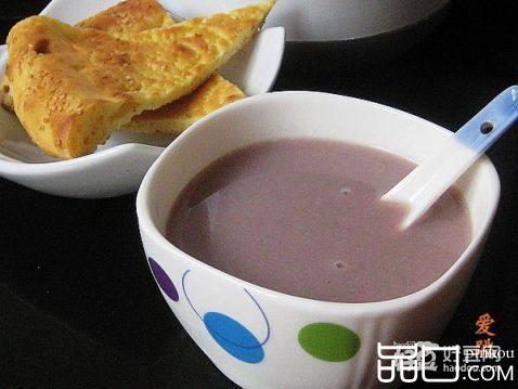 紫薯双豆糯米浆