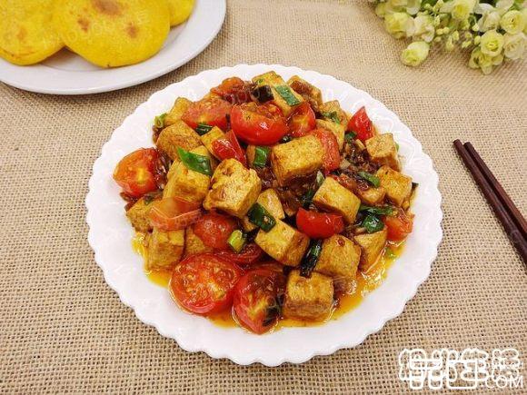 小番茄炒豆腐