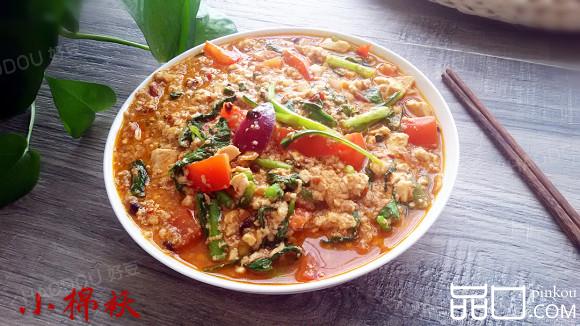 酱香肉粒豆腐