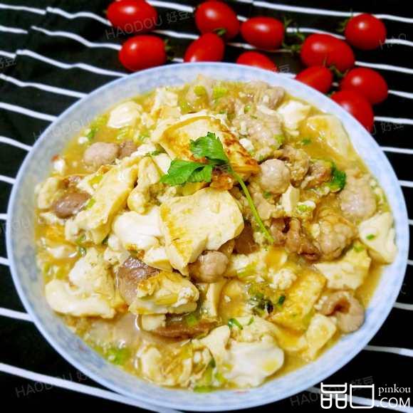 豆腐肉片