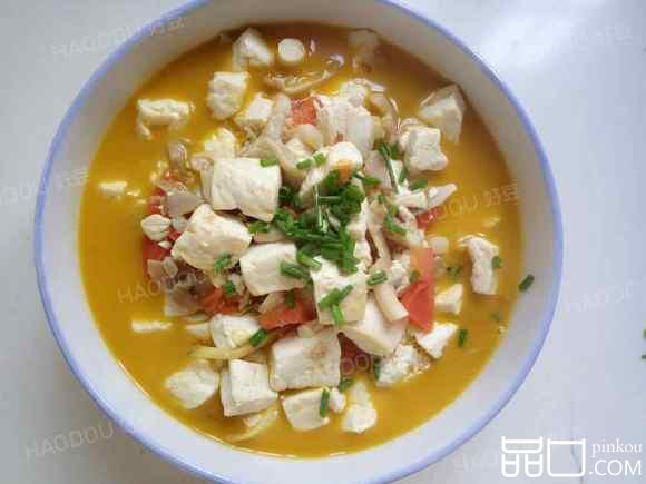 番茄菌菇炖豆腐