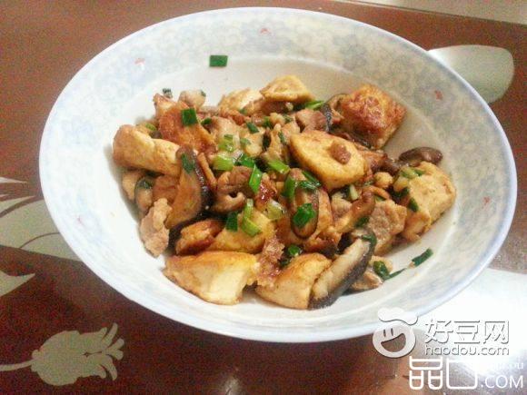 煎豆腐香菇肉片