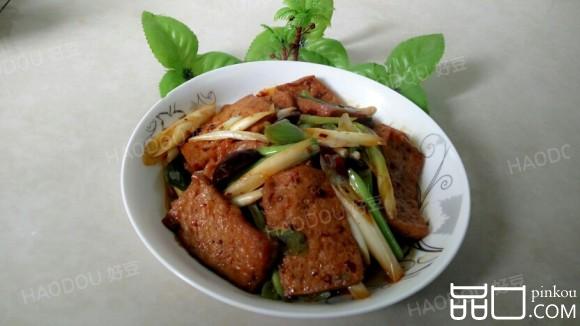 香辣葱焖豆腐