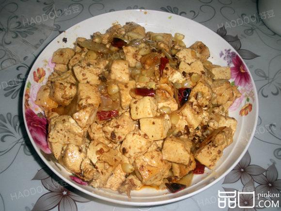 甜玉米粒烧豆腐