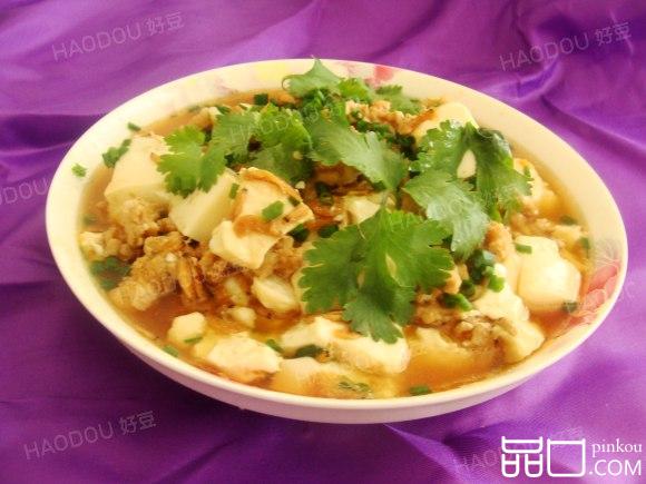 虾皮肉沫蒸豆腐