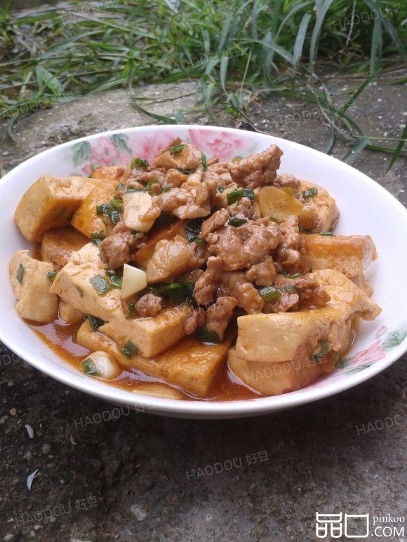 葱香肉沫豆腐