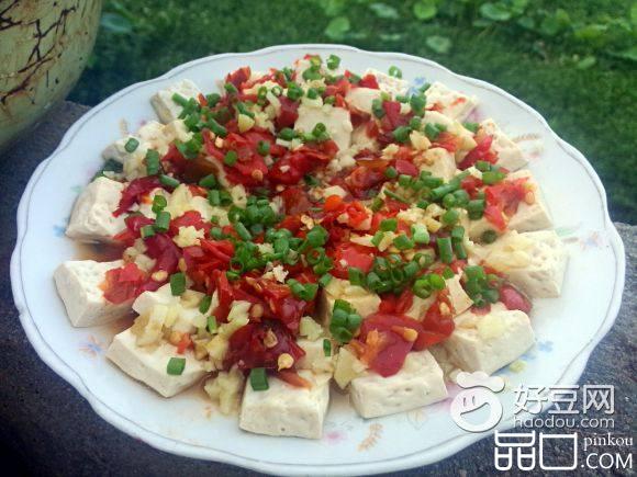蒜蓉剁椒蒸豆腐