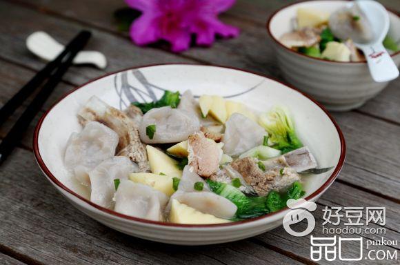 腌笃鲜芋饺