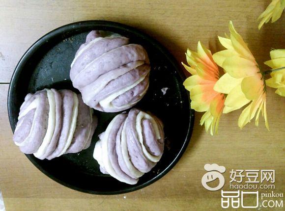 紫薯花卷