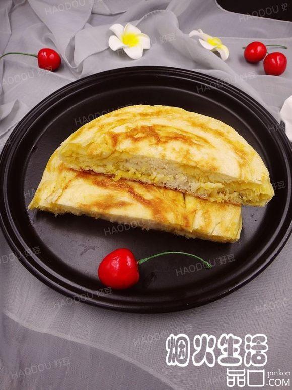 咸蛋黄烙饼