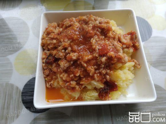 番茄肉末土豆泥