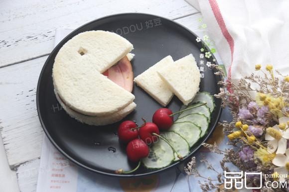 贪吃豆芝士三明治#盛