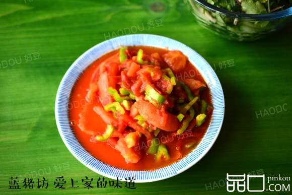 番茄炒青椒