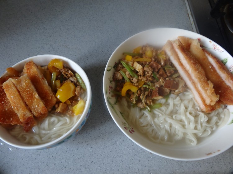 鸡块肉末面步骤20