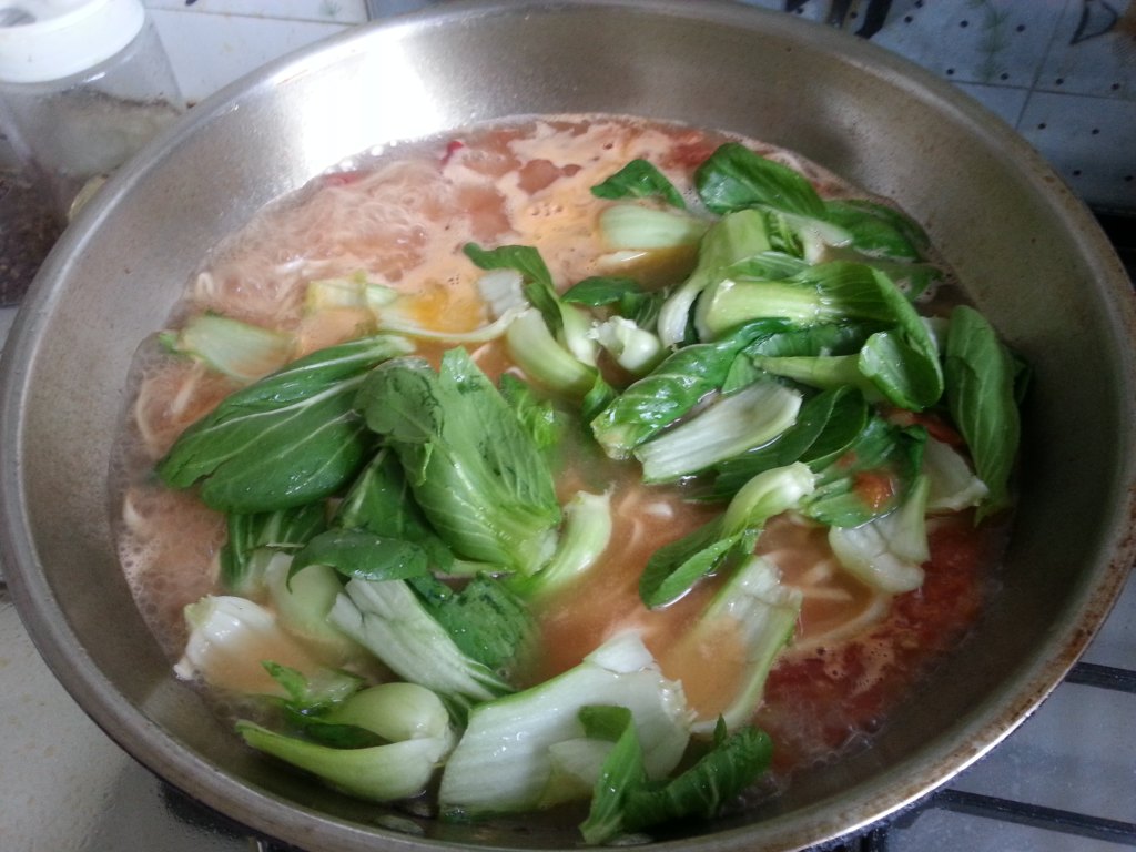 蒜香番茄面步骤10