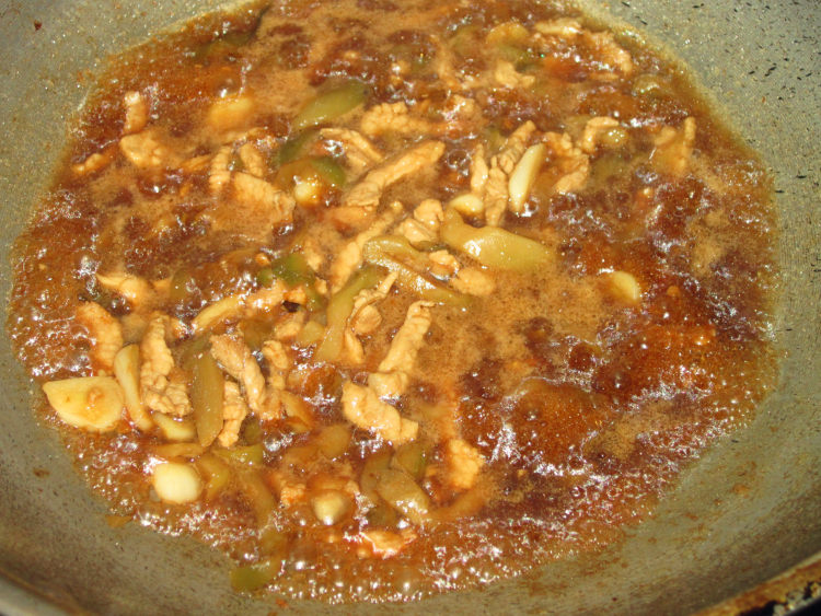 榨菜肉丝打卤面步骤9