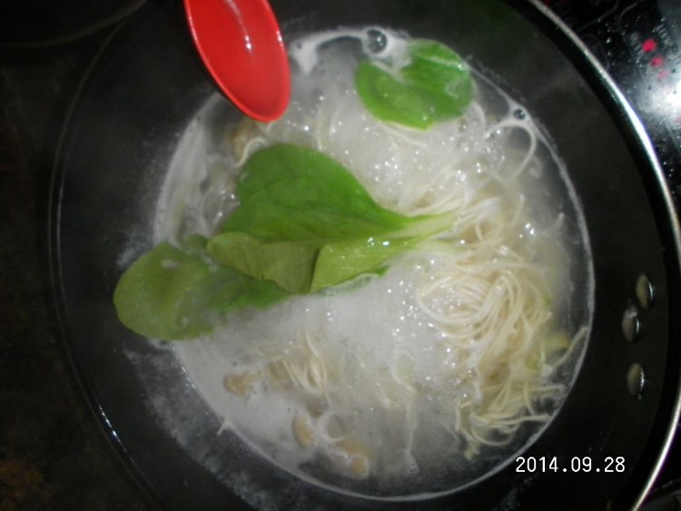 扁食青菜面汤步骤4
