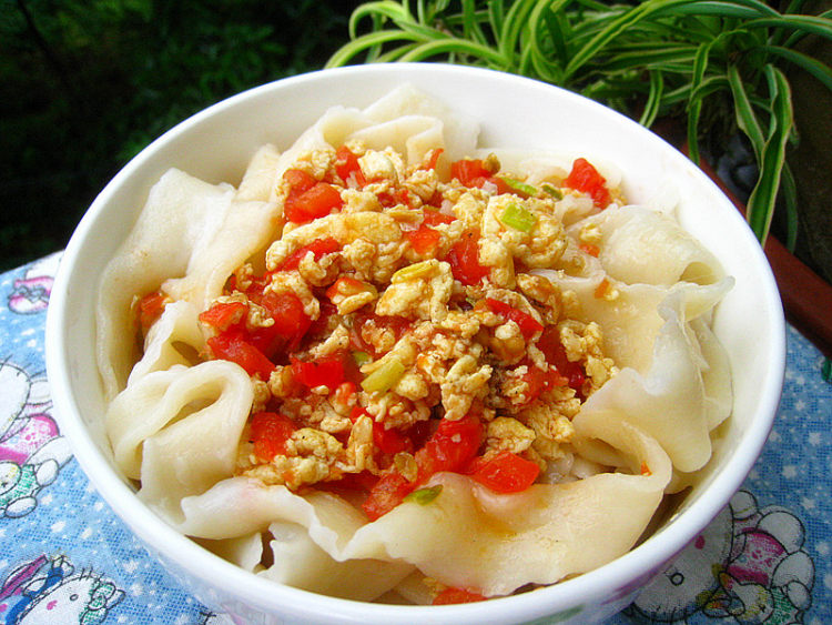 鸡蛋茄汁扯面步骤20