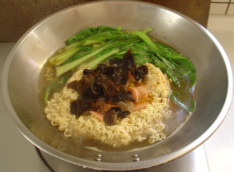 油菜鸡蛋面步骤13