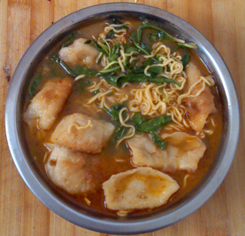 方便面煮水饺步骤7