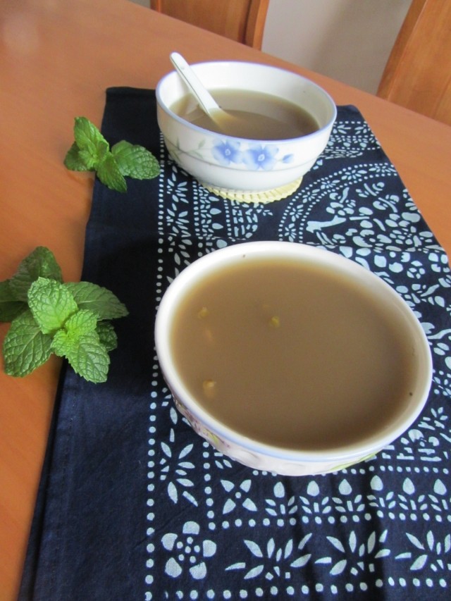 薄荷百合绿豆汤步骤12