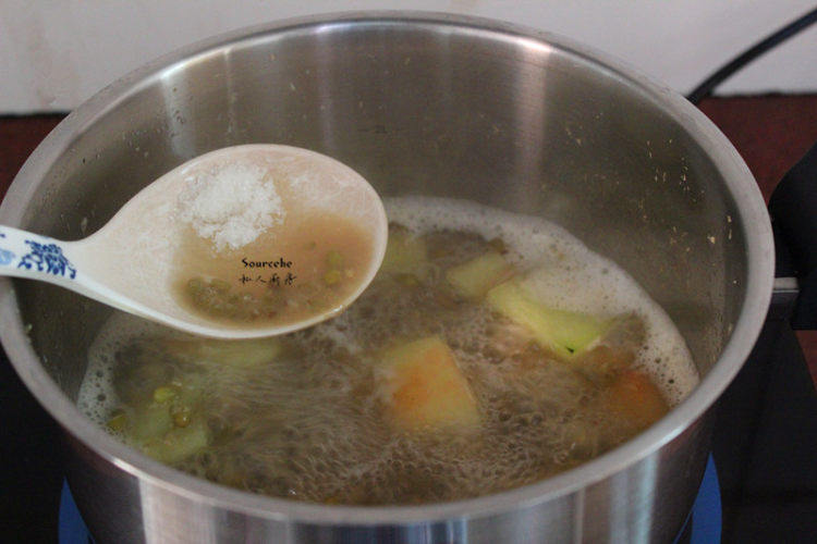 西瓜皮绿豆糖水#盛夏步骤6