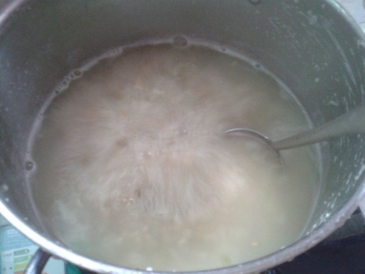 燕麦绿豆粥步骤5