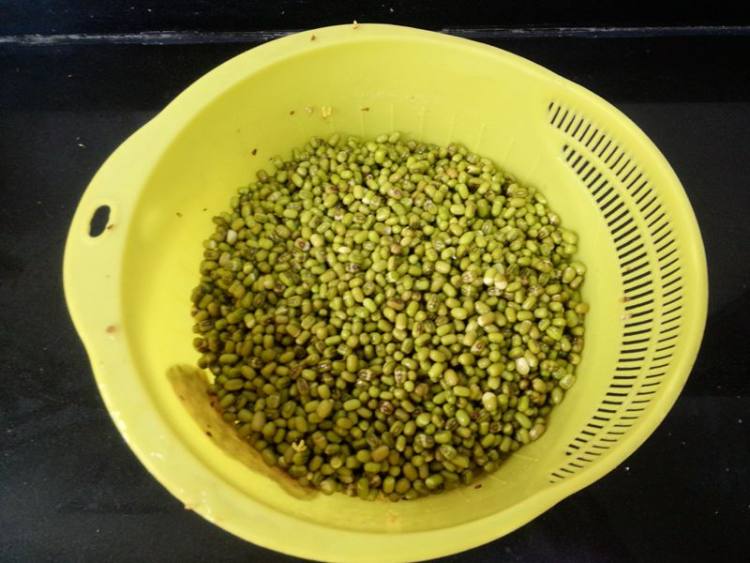 桂花绿豆糕步骤1