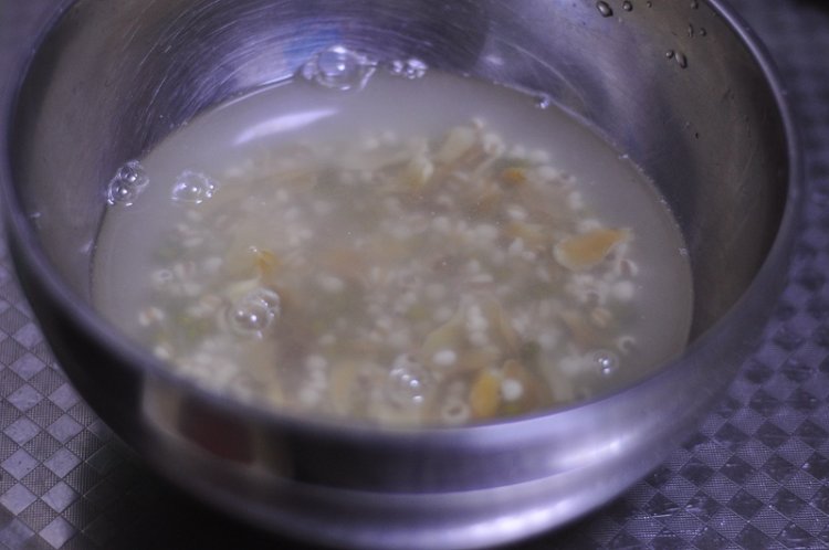 绿豆薏米百合糊步骤5
