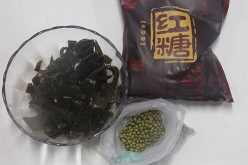 海带绿豆沙步骤1