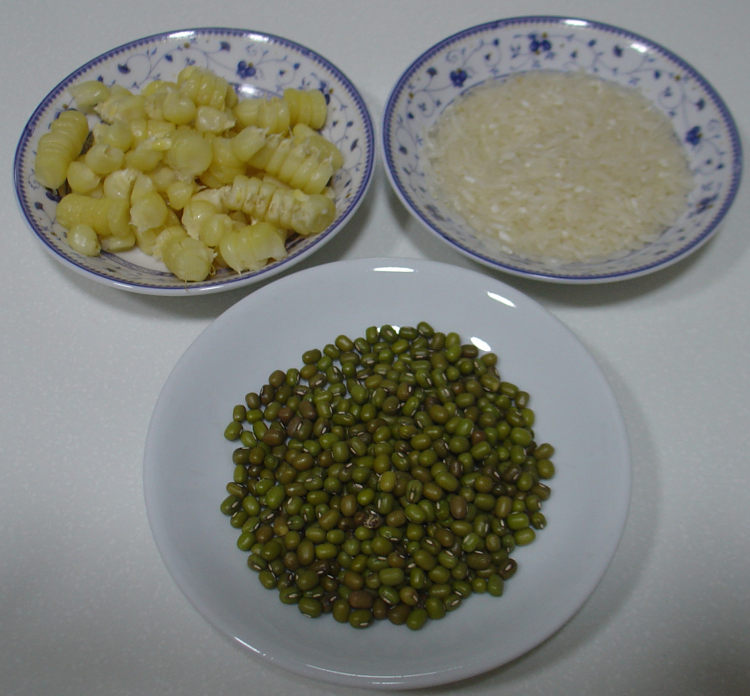 绿豆玉米糊步骤1