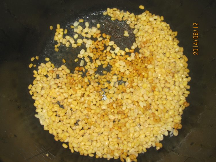自制绿豆蓉步骤6
