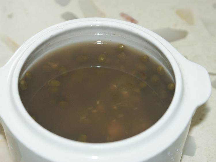 莲子绿豆汤步骤5
