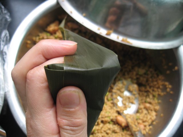绿豆花生瘦肉粽步骤31