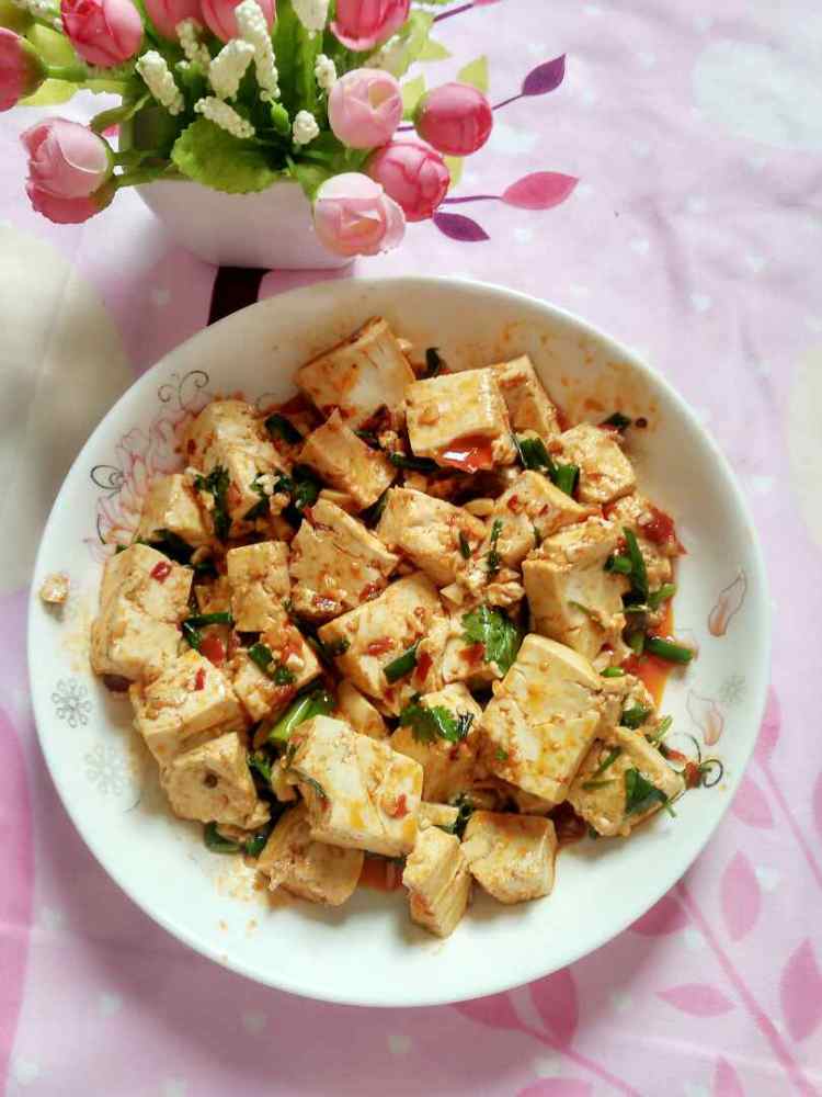 豆瓣酱炒豆腐步骤8