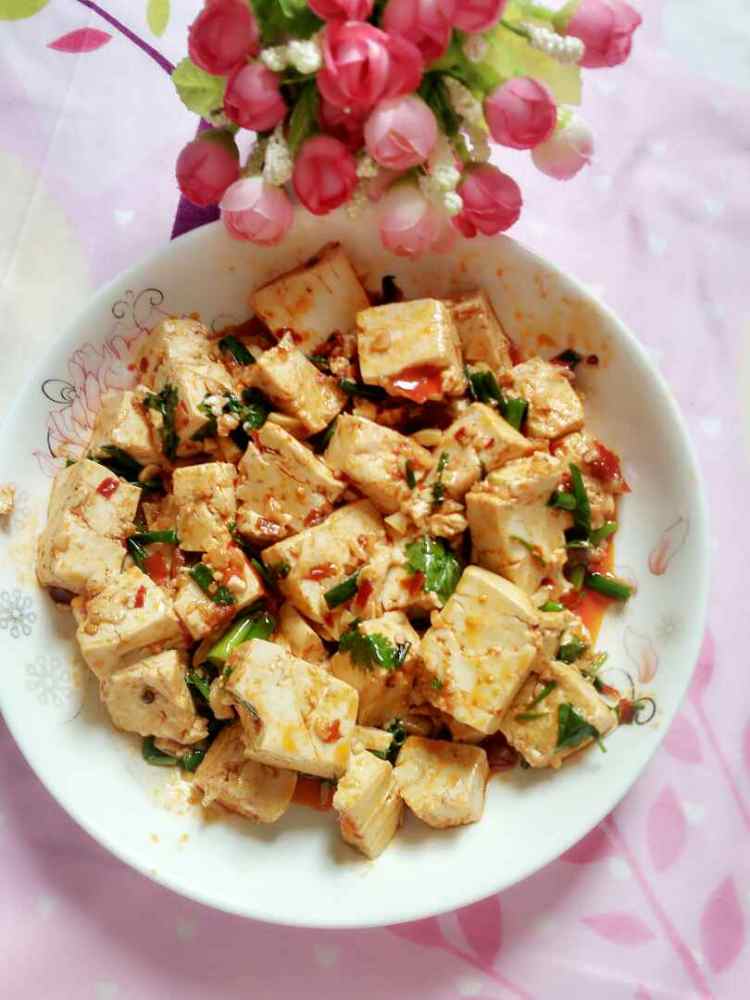 豆瓣酱炒豆腐步骤7