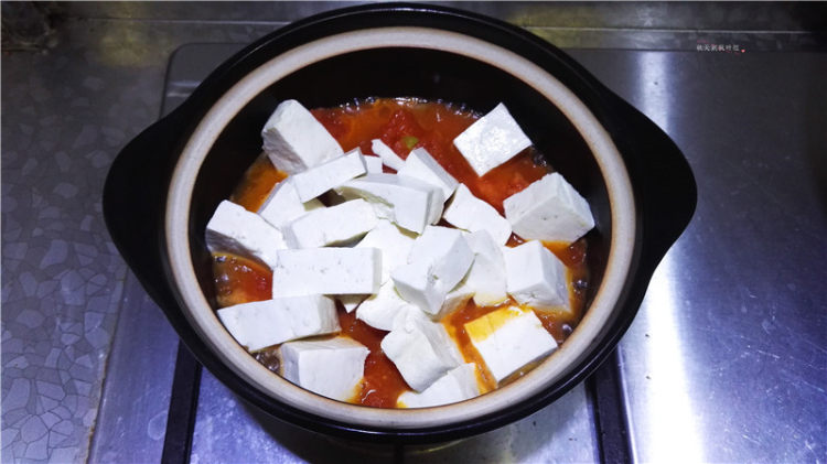 蕃茄豆腐煲步骤8