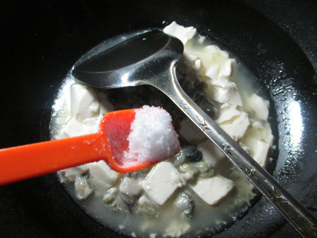 牡蛎煮豆腐步骤8