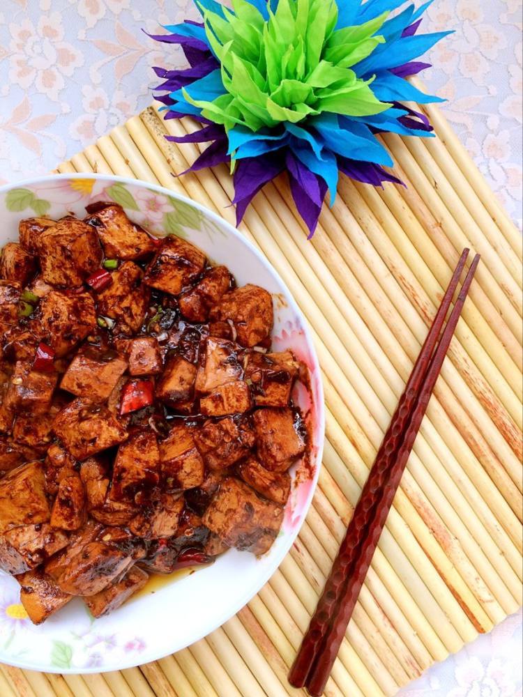 酱炒豆腐步骤8