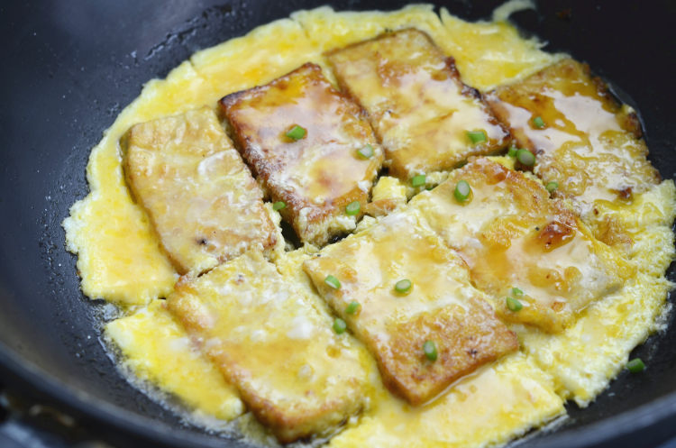 锅塌鸡汁豆腐步骤9