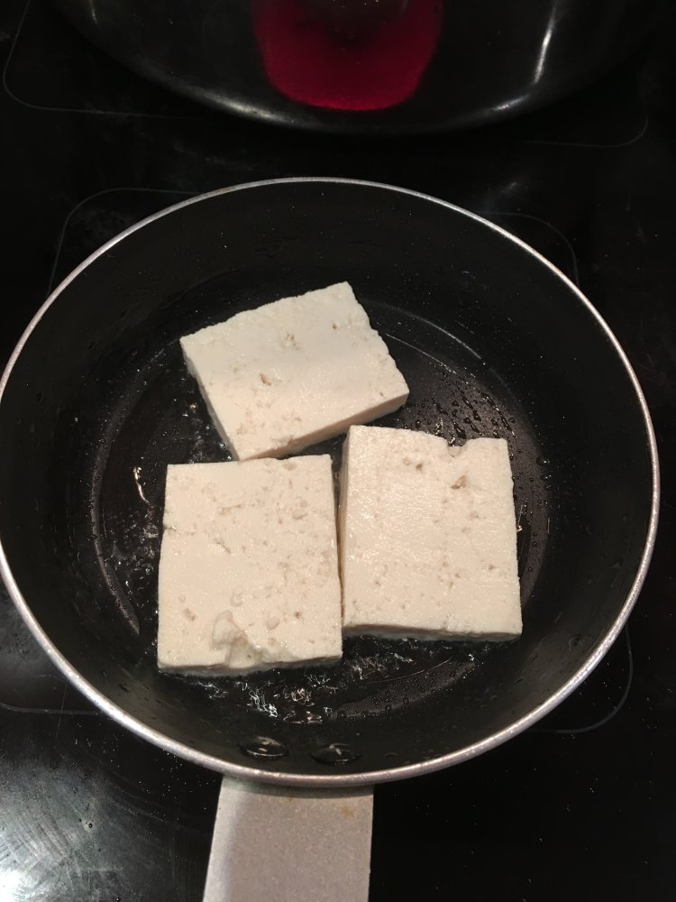 肉沫煎豆腐步骤7