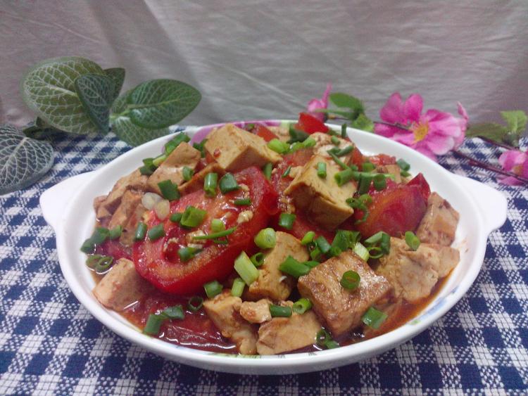 番茄烧豆腐步骤7