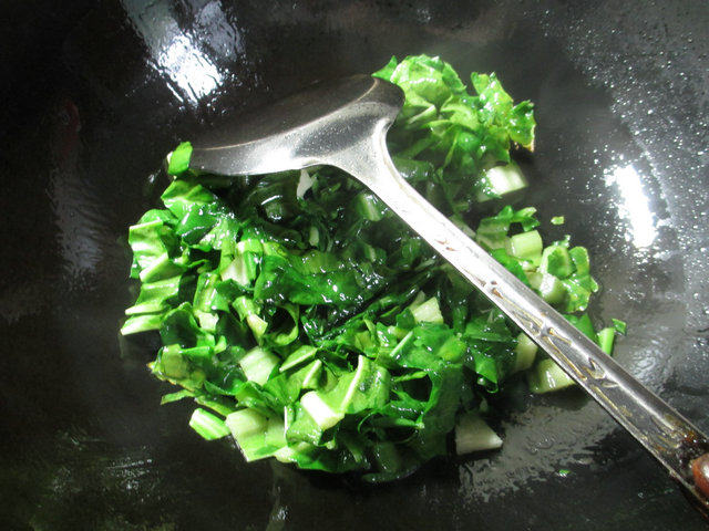 君叠菜煮豆腐步骤4