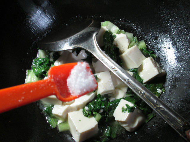君叠菜煮豆腐步骤7
