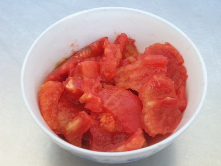 番茄豆腐#多效护理一步骤3