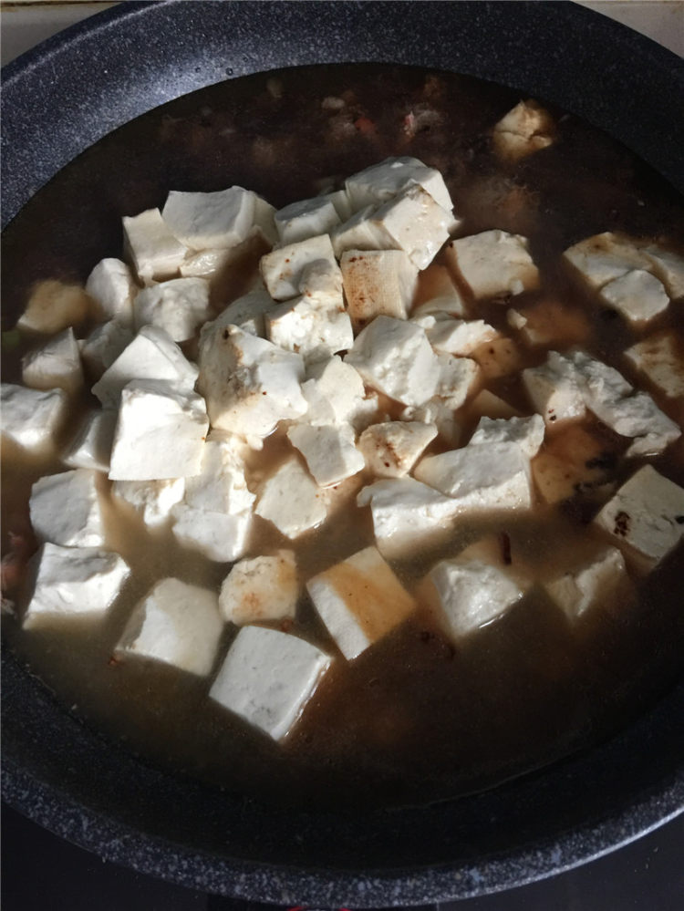蟹肉烩豆腐步骤8